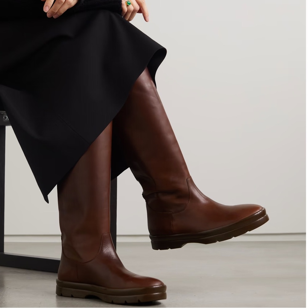 THE ROW Billie Leather Knee-high Boots